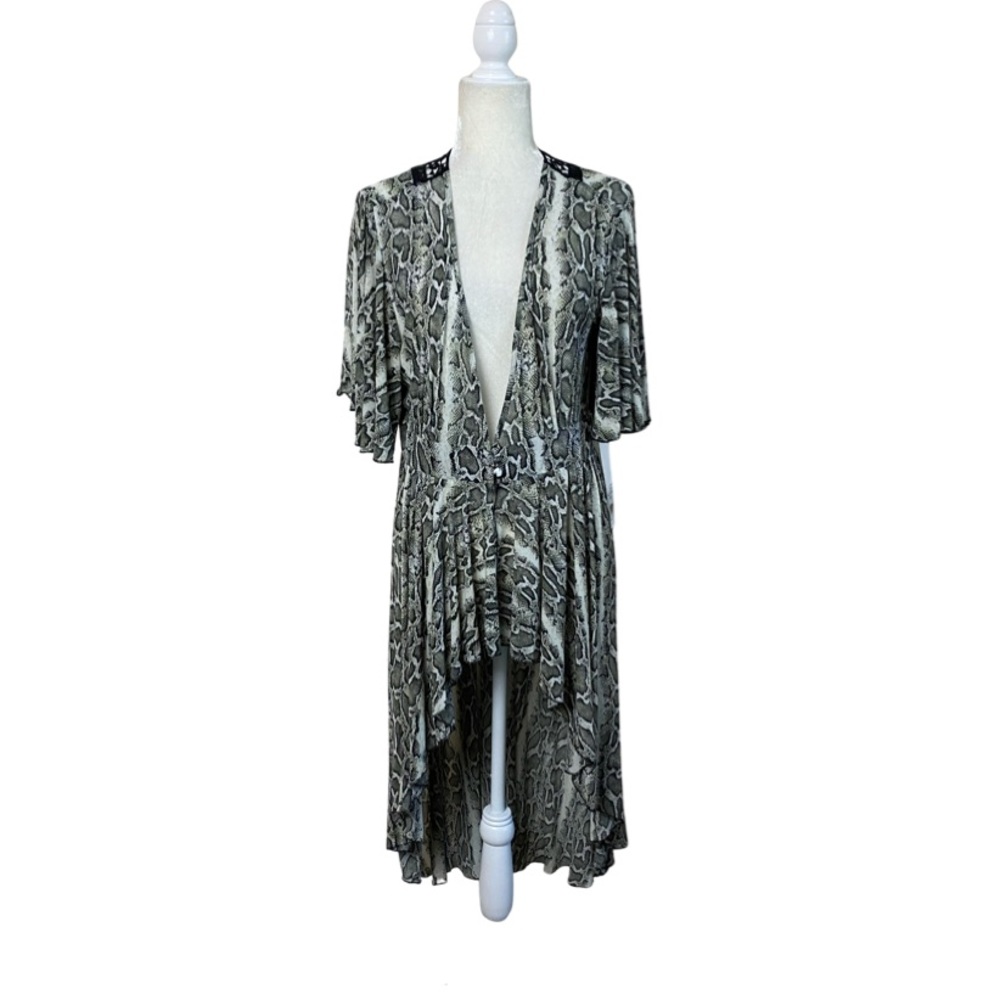 Snake Print Women's Kimono